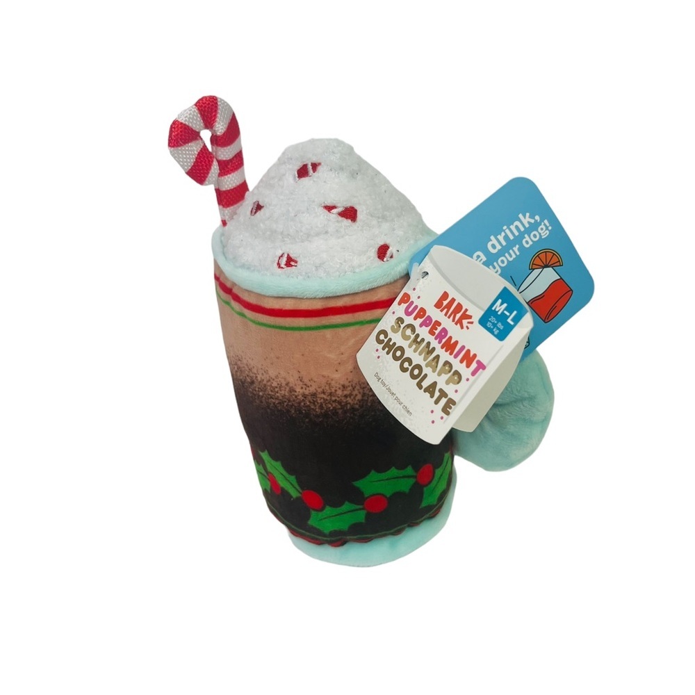 NWT | 2 in 1 Bark Box “Puppermint Schnapp Chocolate” Dog Toy